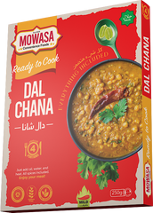 MOWASA Dal Chana Ready to Cook Pakistani Lentils – Instant mild-flavored chana daal meal, 4 servings, just add water and cook, halal, preservative-free, ideal for busy families, students, bachelors, and daily grocery shoppers.